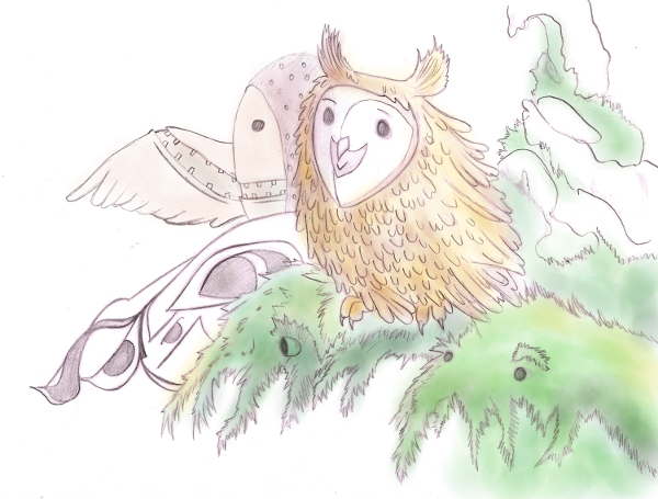 Owl of spirit realm