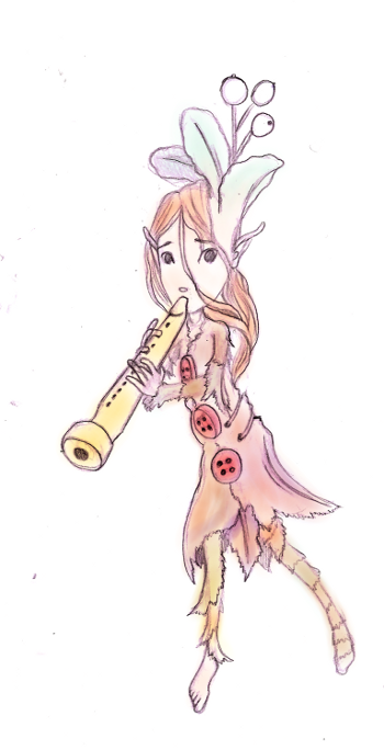 Sylfan Fairy Playing Music